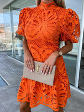 Load image into Gallery viewer, Lace Hollow Out Dress