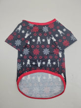 Load image into Gallery viewer, Red Christmas Snow Deer Fmalily Matching Pajamas Sets (with Pet&#39;s dog clothes)