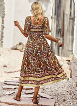 Load image into Gallery viewer, Bohemian Floral Dress