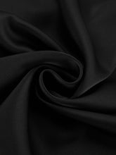 Load image into Gallery viewer, Black Long Satin High Waist Fishtail Skirt