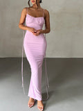 Backless Ruched Evening Dress