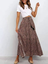 Carregar imagem no visualizador da galeria, Brown Leopard Print Maxi Skirts