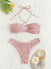 Load image into Gallery viewer, Floral Halter Bikini Suit