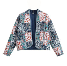 Load image into Gallery viewer, Floral Patchwork Print Drop Shoulder Jacket