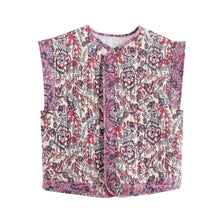 Load image into Gallery viewer, Ethnic Printed Quilted Waistcoat