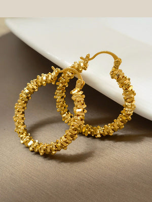 Irregular Metal Hoop Earrings