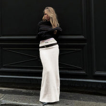 Load image into Gallery viewer, Stretch Off-Shoulder Sweater And Long Skirt Set