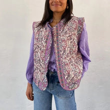 Load image into Gallery viewer, Ethnic Printed Quilted Waistcoat