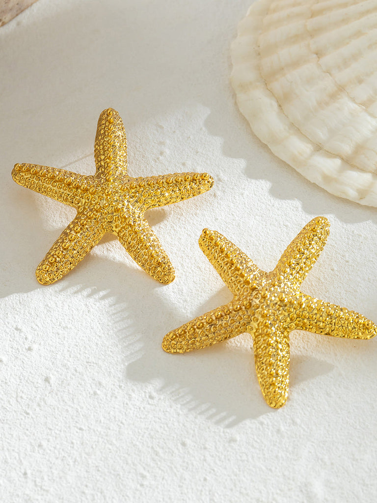 Santorini Starfish Necklace ~ Gold