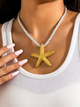 Load image into Gallery viewer, Santorini Starfish Necklace ~ Gold