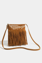 Load image into Gallery viewer, Western Cowboy Brown Fringe Crossbody Bag