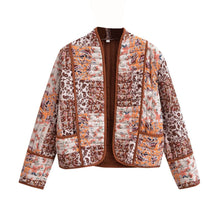 Load image into Gallery viewer, Floral Patchwork Print Drop Shoulder Jacket