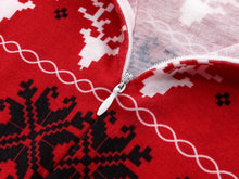 Carregar imagem no visualizador da galeria, Red Christmas elk print Fmalily Matching Pajamas