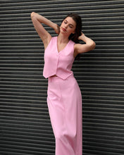 Load image into Gallery viewer, Pink Suit Waistcoat And Skirt Set