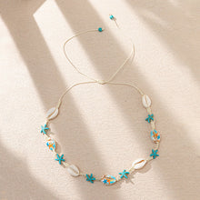 Lataa kuva Galleria-katseluun, Vacation Ocean-Inspired Shell Necklace &amp; Bracelet Set