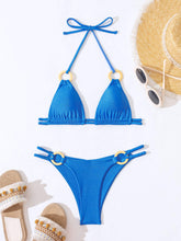 Load image into Gallery viewer, Bright Color Lace-Up Sexy Solid Color Bikini