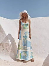 Load image into Gallery viewer, Linen Backless Maxi Dress