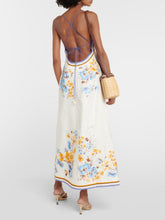 Carregar imagem no visualizador da galeria, Halcyon Slip Printed Midi Dress