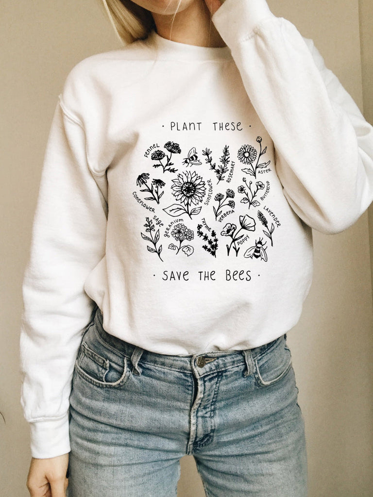 Sweat-shirt « Plantez ces abeilles »