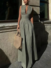 Carica l&#39;immagine nel visualizzatore di Gallery, Sleeveless High Waist Dress