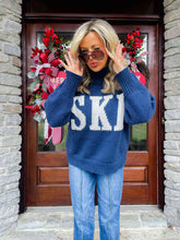 Load image into Gallery viewer, Ski Trip Oversized Sweater-Navy