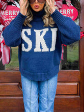 Load image into Gallery viewer, Ski Trip Oversized Sweater-Navy