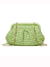 Load image into Gallery viewer, Cloud Dumpling Straw Crossbody Clutch