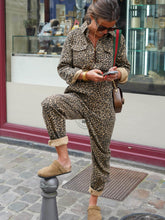 Carica l&#39;immagine nel visualizzatore di Gallery, Leopard print long sleeve jumpsuit