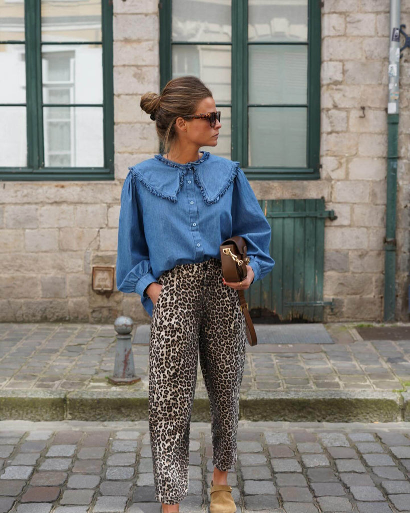 Leopard Print Vintage Skinny Jeans