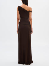 Load image into Gallery viewer, Espresso Sisal Mesh Maxi Dress