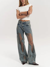 Load image into Gallery viewer, Trixie Blue Transparent Jeans