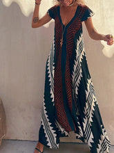 Indlæs billede til gallerivisning Shannon Bohemian Aztec Print Maxi Dress