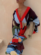 Load image into Gallery viewer, Abstract Geometric Pattern Skirt