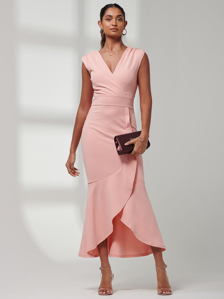 Mabruka Frill Fishtail Maxi Dress