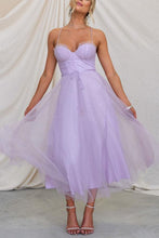 Load image into Gallery viewer, Modern-day Princess Chiffon Suspenders Party Maxi Dress