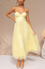Load image into Gallery viewer, Modern-day Princess Chiffon Suspenders Party Maxi Dress