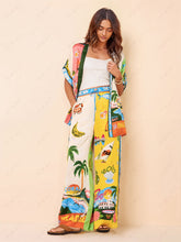 Laden Sie das Bild in den Galerie-Viewer, Sunny Beach Summer Style Printed Two Piece Set - Top