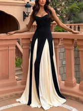 Load image into Gallery viewer, Elegance Panelled Tulle A-line Slip Maxi Dress