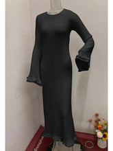 Load image into Gallery viewer, Bell-Sleeve Knit Long Dress