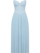 Carica l&#39;immagine nel visualizzatore di Gallery, Tube Top With Pleats Maxi Dress