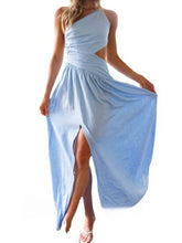 Laden Sie das Bild in den Galerie-Viewer, New Sleeveless Backless Split Boho Dress