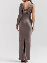 Carica l&#39;immagine nel visualizzatore di Gallery, Smoke One Sleeve Maxi Dress