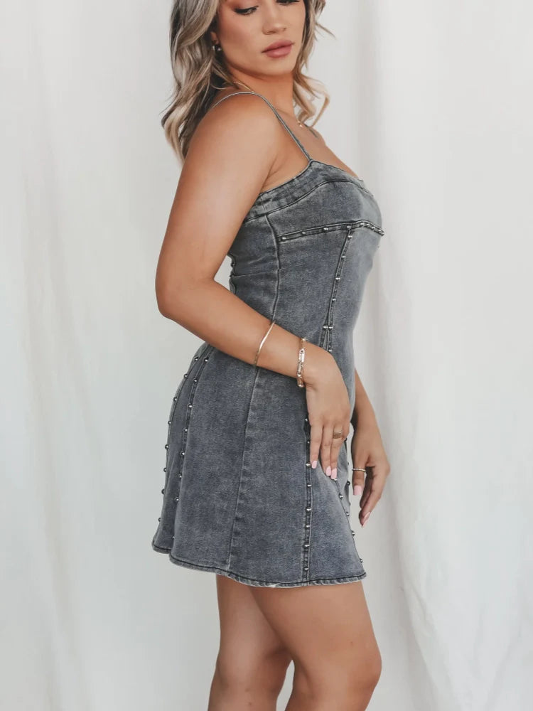 ROBE MINI EN JEAN DIXIE 