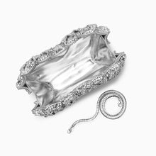 Load image into Gallery viewer, Cecilia Rose Clutch Bag - Silver