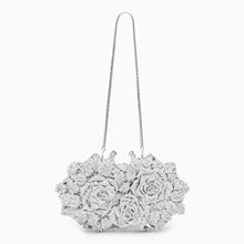 Load image into Gallery viewer, Cecilia Rose Clutch Bag - Silver