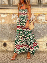 Carregar imagem no visualizador da galeria, Unique Beach Vacation Printed Halter Hem Dresses