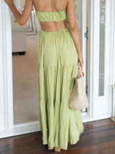 Laden Sie das Bild in den Galerie-Viewer, Sleeveless Waistless Splicing Long Dress