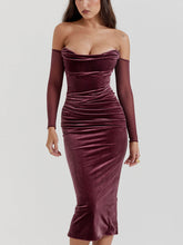 Load image into Gallery viewer, Strapless Midi Dress