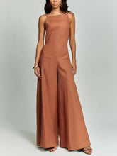 Load image into Gallery viewer, Brown Halter Jumpsuit Radiante