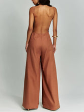 Load image into Gallery viewer, Brown Halter Jumpsuit Radiante